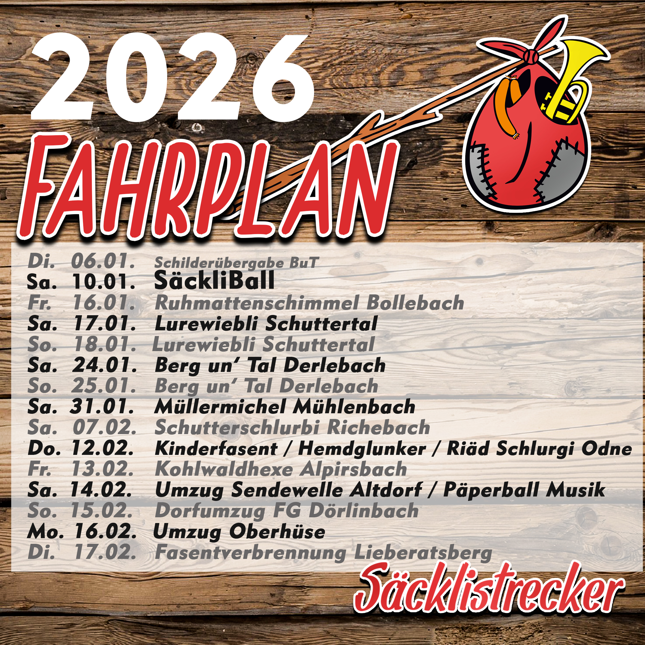 2026 mit Zeiten 1zu1